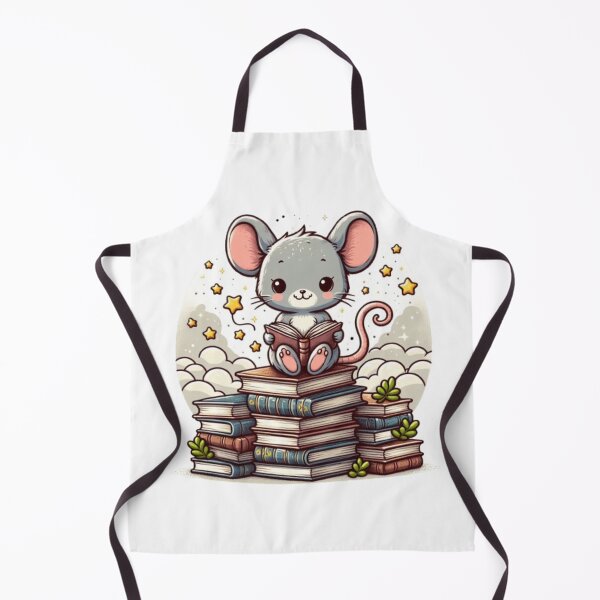 Item preview, Back to school cute mouse reading books designed and sold by Culmika.