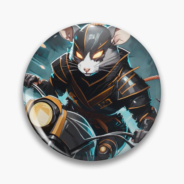 Item preview, Samurai Rat Racer on a Motorcycle designed and sold by BADESIGNZZ.