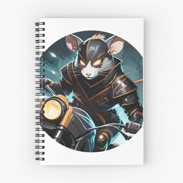 Item preview, Samurai Rat Racer on a Motorcycle designed and sold by BADESIGNZZ.