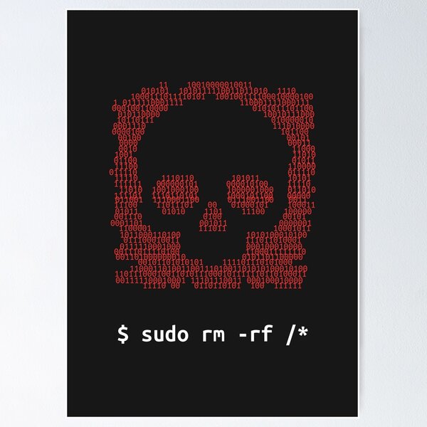 Item preview, Linux Command : Power of 'sudo rm -rf /* designed and sold by designdroplet.