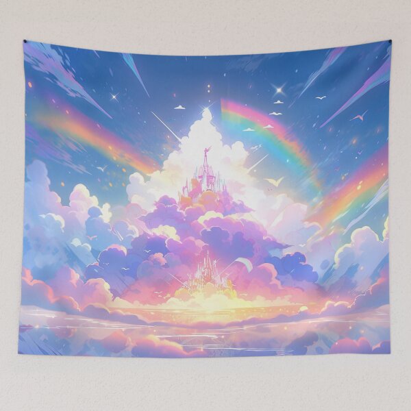 Item preview, Fantasy Sky Kingdom Cloudscape designed and sold by bubblegoth.