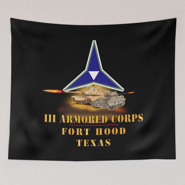 Item preview, Army - III Armored Corps - M1A1 - M2 Bradely Firing - Fort Hood Texas X 300 designed and sold by Military Insignia Products.