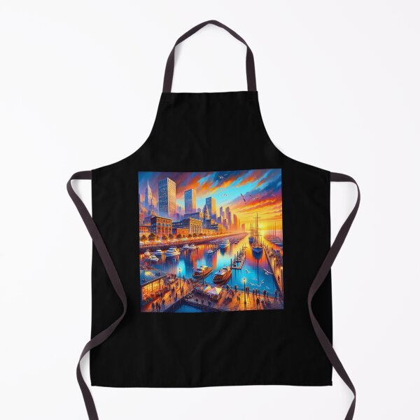 Item preview, Sunset Harbor City Life designed and sold by BestArtByArvind.