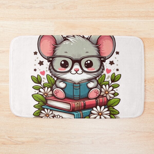 Item preview, Back to school cute mouse reading books designed and sold by Culmika.