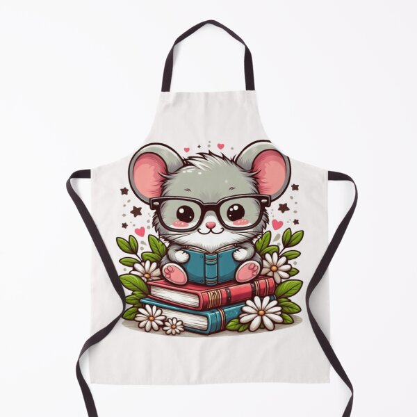 Item preview, Back to school cute mouse reading books designed and sold by Culmika.