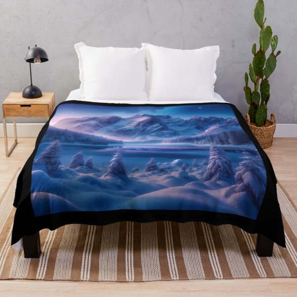 Artikelvorschau, Twilight Snowy Mountains entworfen und verkauft von BestArtByArvind.