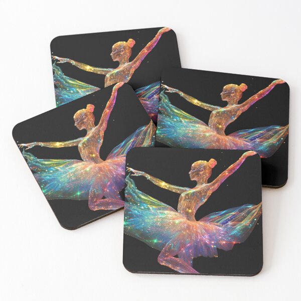 Item preview, Graceful Hues: Ballet in Holographic Splendor designed and sold by AI-Only Creations.