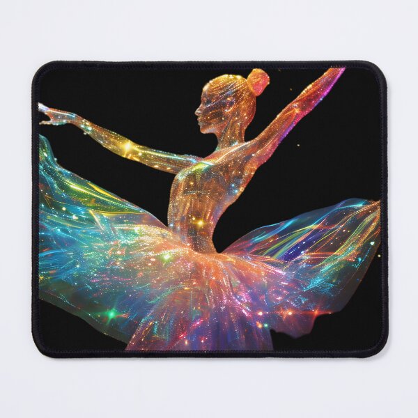 Item preview, Graceful Hues: Ballet in Holographic Splendor designed and sold by AI-Only Creations.