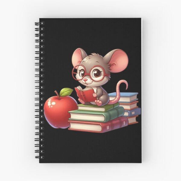 Item preview, Back to school cute mouse reading books designed and sold by Culmika.