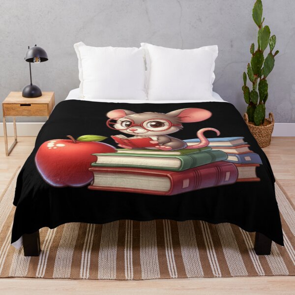 Item preview, Back to school cute mouse reading books designed and sold by Culmika.