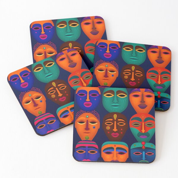 Item preview, Vibrant and colorful ethnic faces designed and sold by JuanmaLW.
