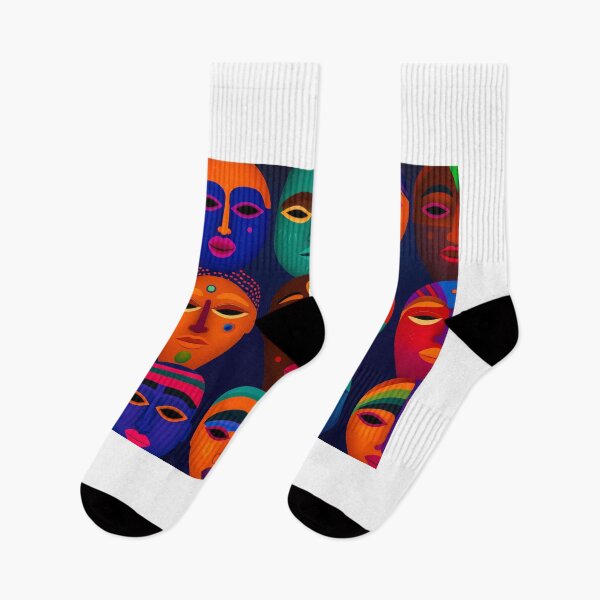 Item preview, Vibrant and colorful ethnic faces designed and sold by JuanmaLW.