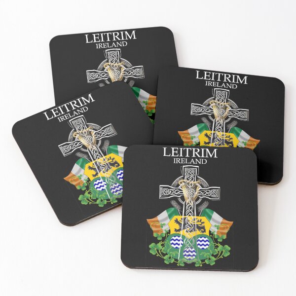 Item preview, ✅ Leitrim Ireland Irish Celtic Cross & Crest designed and sold by REAL IRISH GIFTS.