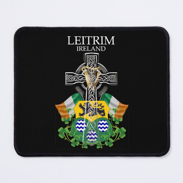 Item preview, ✅ Leitrim Ireland Irish Celtic Cross & Crest designed and sold by REAL IRISH GIFTS.