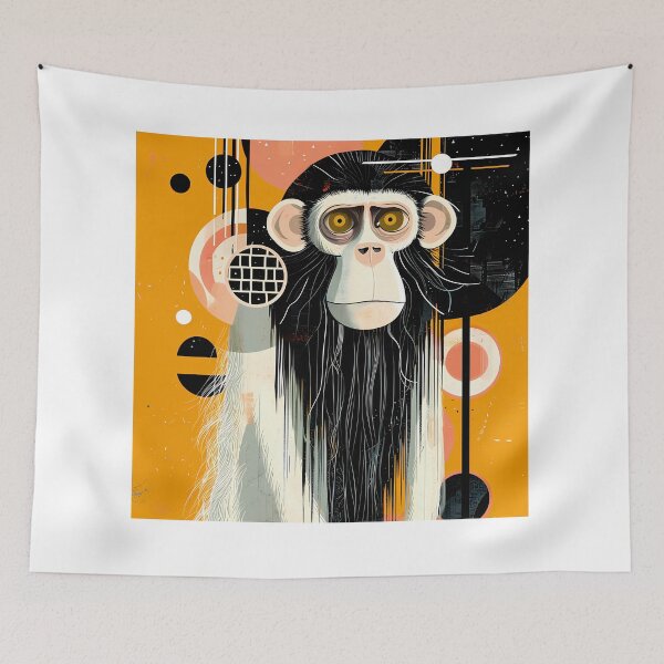 Item preview, Retro Monkey Charm designed and sold by NatureStyle555.