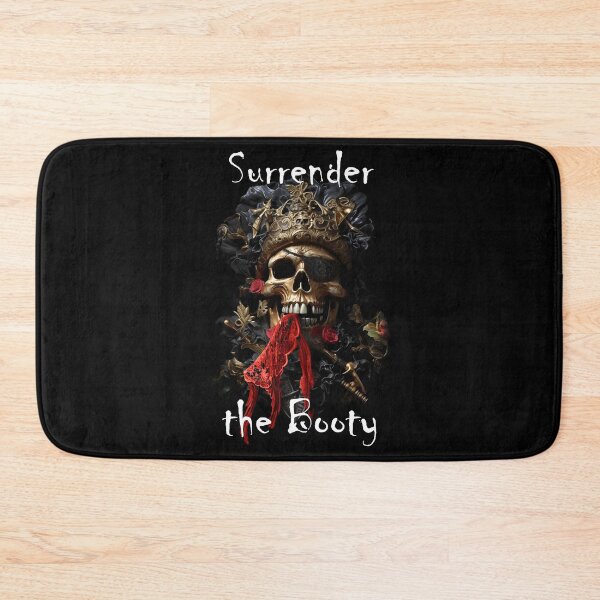 Item preview, Surrender the Booty Cheeky Laughing Pirate Skull designed and sold by LuckyWhopper.