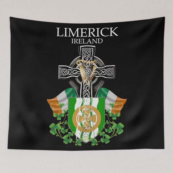 Item preview, ✅ Limerick Ireland Irish Celtic Cross & Crest designed and sold by REAL IRISH GIFTS.