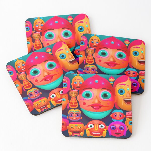 Item preview, Vibrant and colorful ethnic faces designed and sold by JuanmaLW.