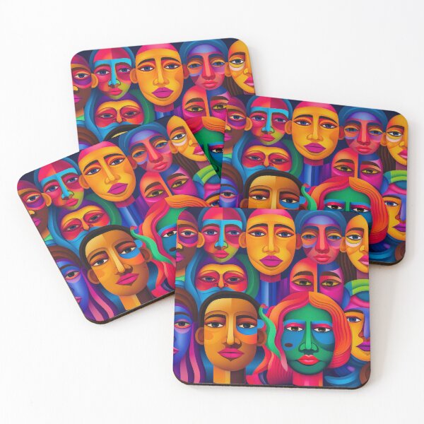 Item preview, Vibrant and colorful ethnic faces designed and sold by JuanmaLW.