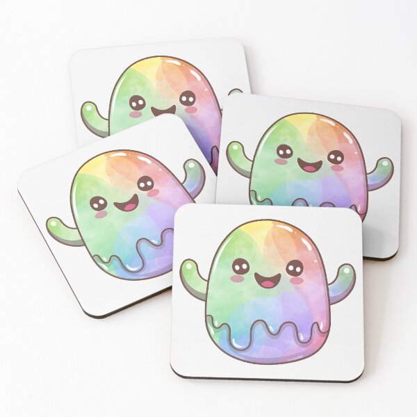 Item preview, Watercolor cute kawai colorful waving potato designed and sold by ChataMaroon.