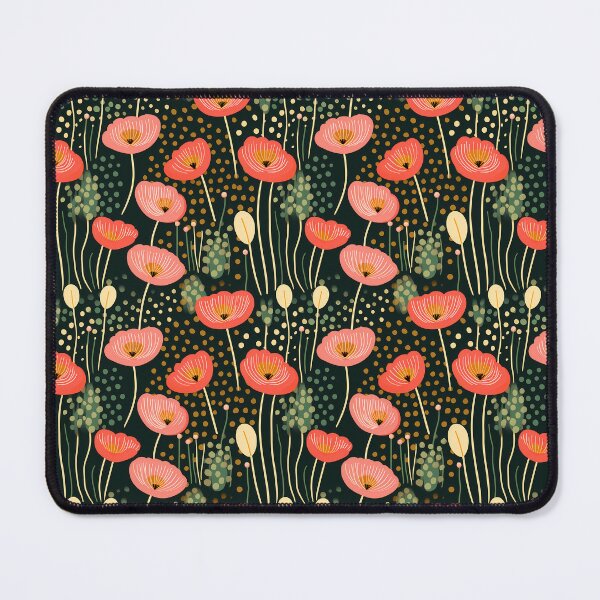 Item preview, Tranquil Poppies: A Serene Floral Symphony designed and sold by 89BLACK.