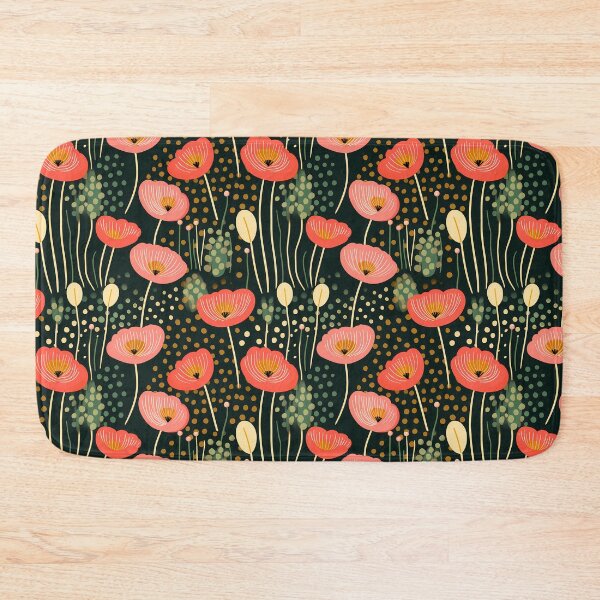 Item preview, Tranquil Poppies: A Serene Floral Symphony designed and sold by 89BLACK.