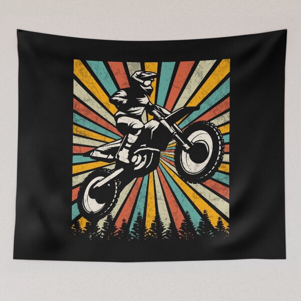 Item preview, Vintage Dirt Bike Montar MX Motocross Bike Rider Supercross designed and sold by MobyStickers.