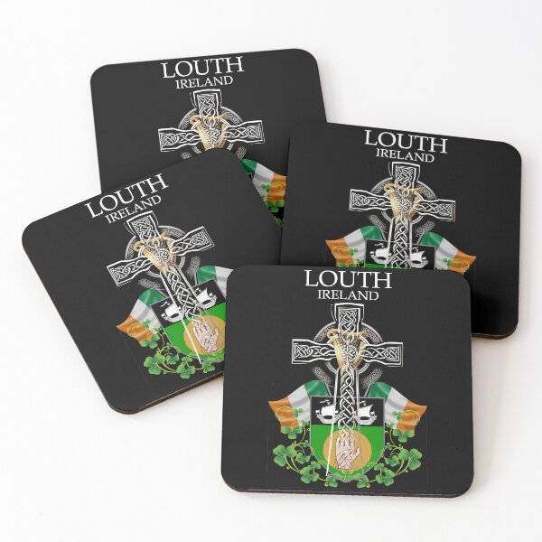 Item preview, ✅ Louth Ireland Irish Celtic Cross & Crest designed and sold by REAL IRISH GIFTS.