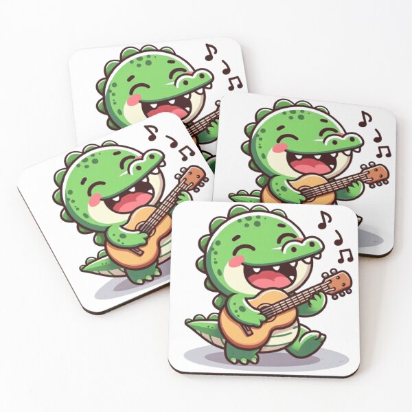 Item preview, Cute crocodile playing guitar  designed and sold by Culmika.
