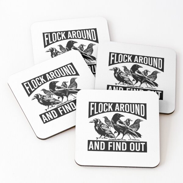 Item preview, Raven Graphic Flock Around and Find Out  designed and sold by The Junto Shop.