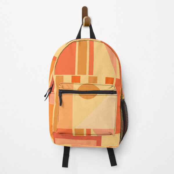 Item preview, Mid Century Modern Modtastic Geometric Abstract Pattern Tangerine Orange Yellow designed and sold by kierkegaard.