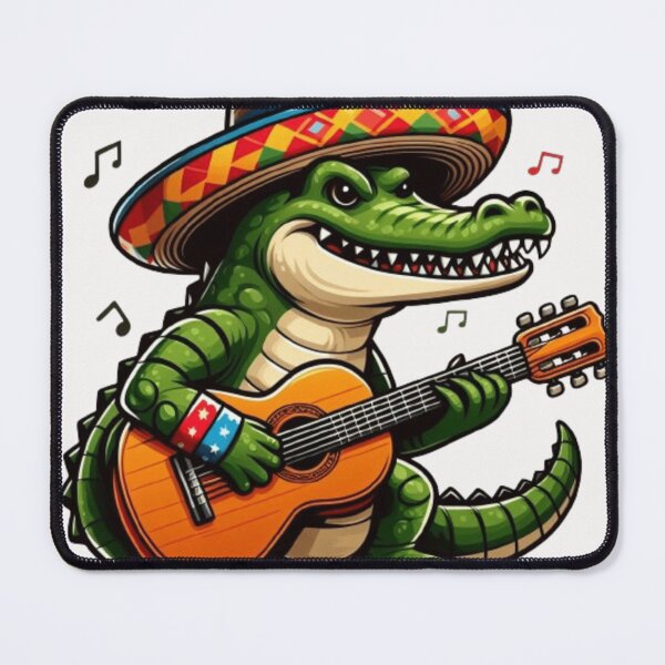 Item preview, Crocodile playing guitar designed and sold by Culmika.