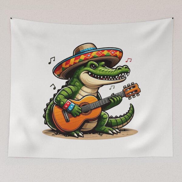 Item preview, Crocodile playing guitar  designed and sold by Culmika.