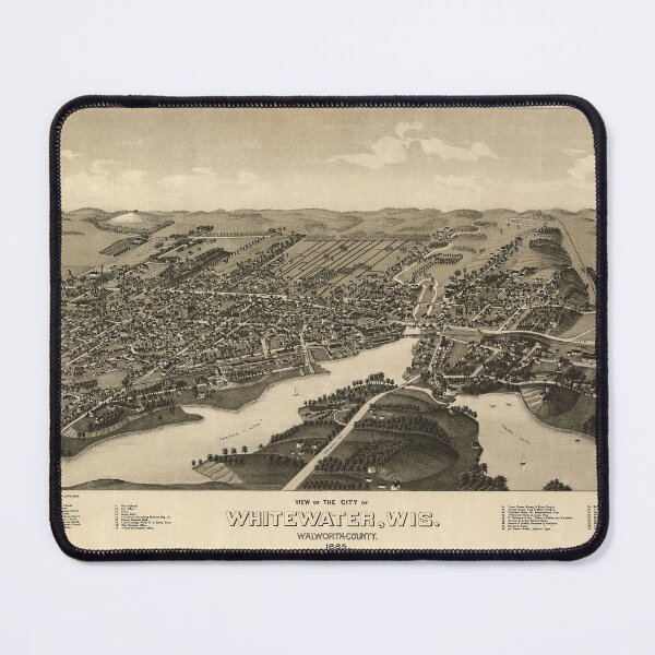 Item preview, Whitewater, Wisconsin (1885) designed and sold by allhistory.