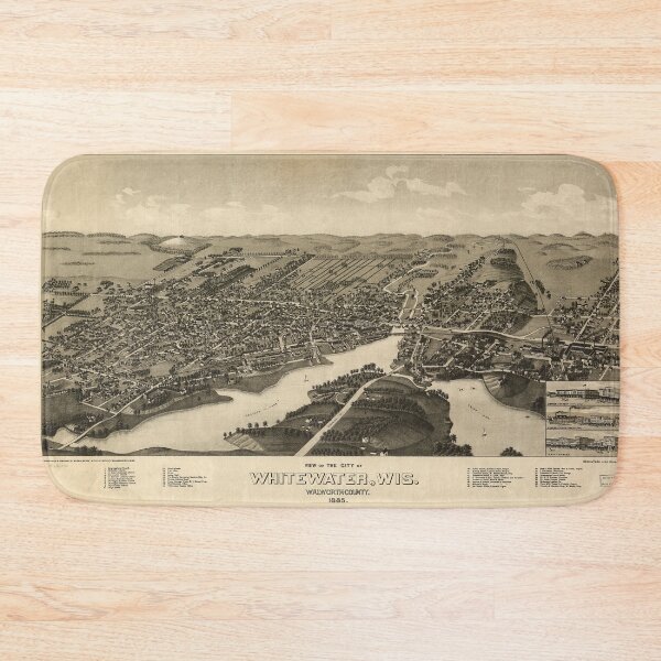 Item preview, Whitewater, Wisconsin (1885) designed and sold by allhistory.