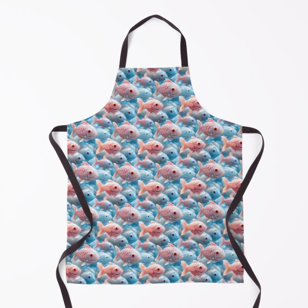 Item preview, Fish Seamless Pattern Blue Pink Koi Carp designed and sold by GabbyKI261.