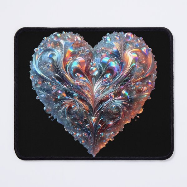 Item preview, Eternal Love: Holographic Heartbeat designed and sold by AI-Only Creations.