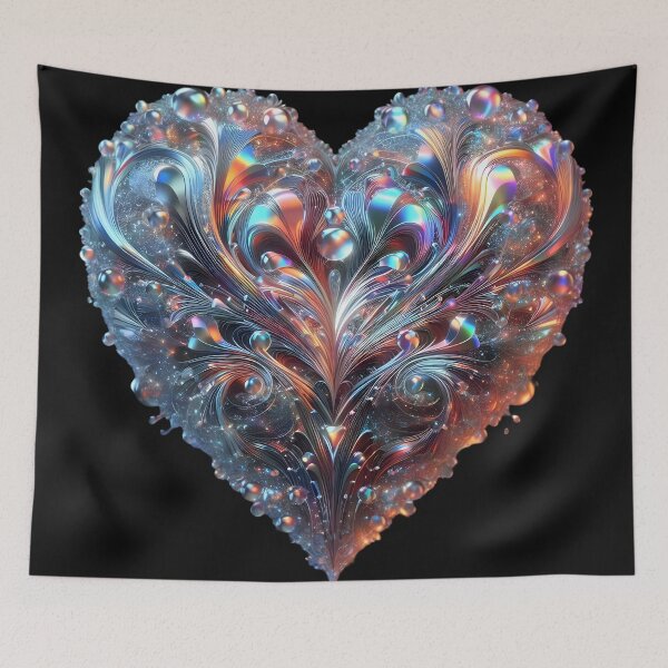 Item preview, Eternal Love: Holographic Heartbeat designed and sold by AI-Only Creations.