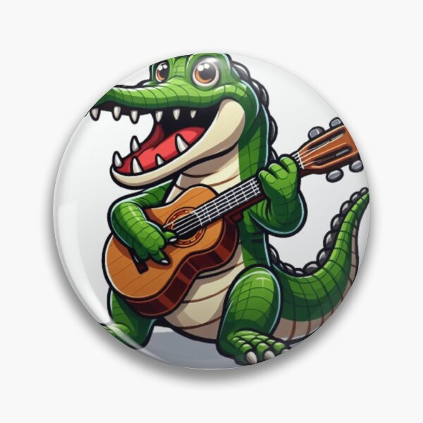 Artikelvorschau, Krokodil spielt Gitarre entworfen und verkauft von Culmika.