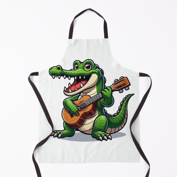 Artikelvorschau, Krokodil spielt Gitarre entworfen und verkauft von Culmika.