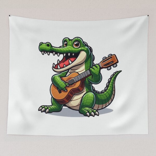 Item preview, Crocodile playing guitar  designed and sold by Culmika.