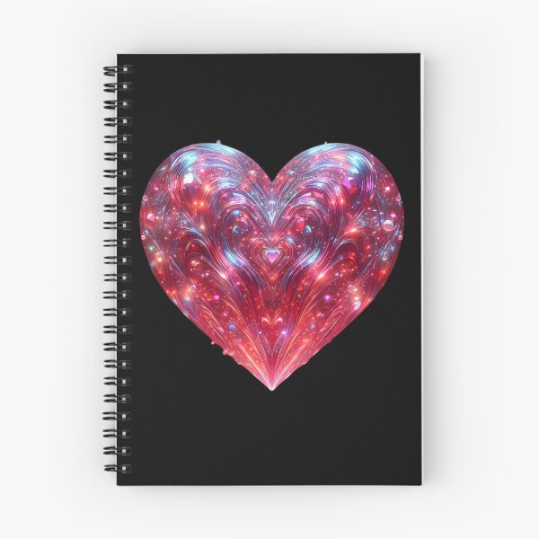 Item preview, Crimson Embrace: A Holographic Heart designed and sold by AI-Only Creations.