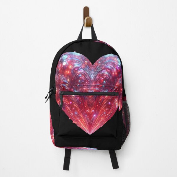 Item preview, Crimson Embrace: A Holographic Heart designed and sold by AI-Only Creations.