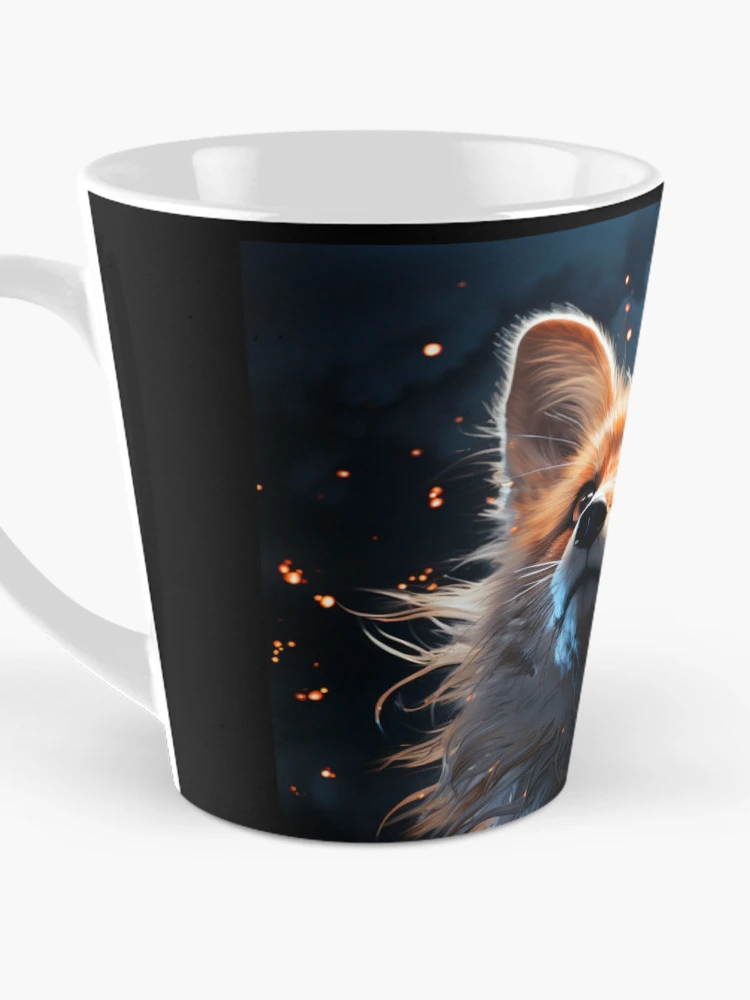 Thumbnail 3 of 4, Coffee Mug, Ethereal Fire Fox Portrait designed and sold by FoxTreeDesign.