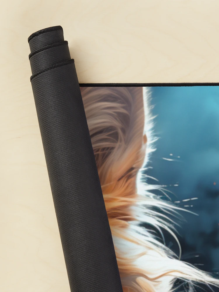 Thumbnail 2 of 5, Mouse Pad, Ethereal Fire Fox Portrait designed and sold by FoxTreeDesign.