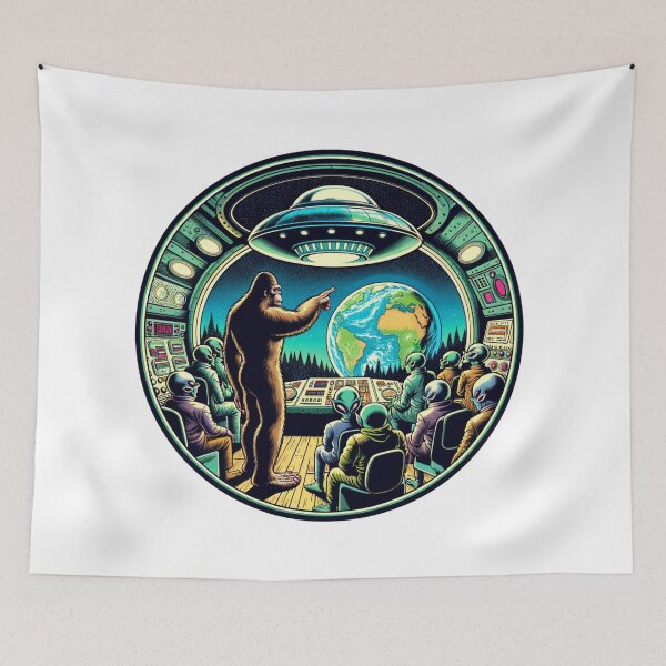 Item preview, Showing Earth | Bigfoot And Aliens | Ufo | Believe designed and sold by ShopCoolStop.