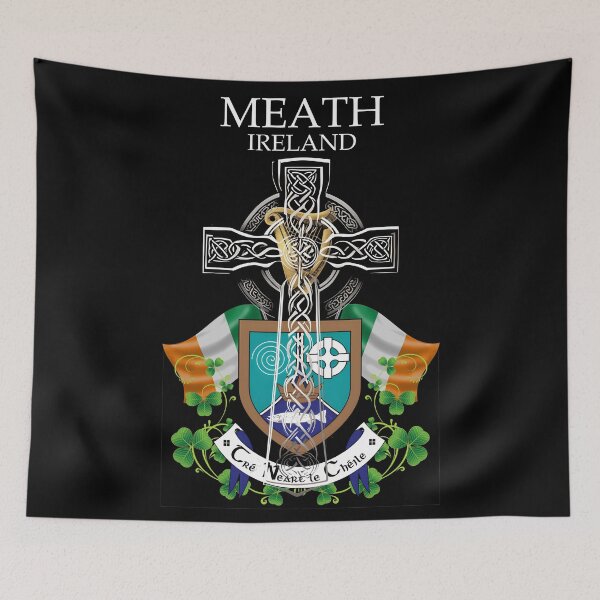 Item preview, ✅ Meath Ireland Irish Celtic Cross & Crest designed and sold by REAL IRISH GIFTS.