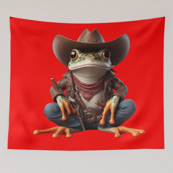 Item preview, Cowboy Funky Frogs designed and sold by joyfulcow.