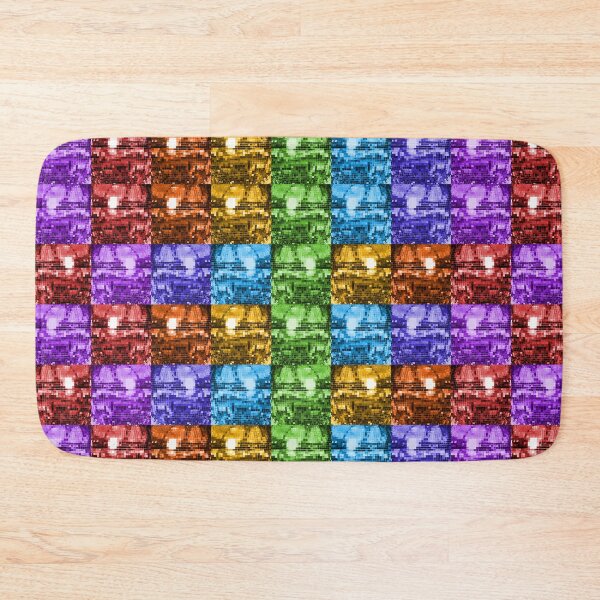 Item preview, Repeating Rainbow Disco Ball 1970s Pattern  designed and sold by Deborah Camp.