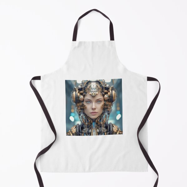 Item preview, Portrait Of A Beautiful Robotic Woman designed and sold by JoyPhotoArt.